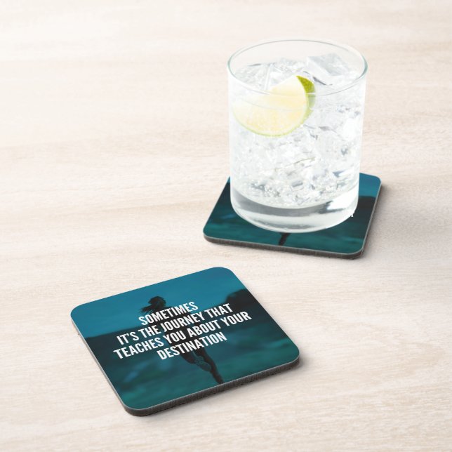 Fitness Journey - Women's Workout Motivational Coaster (Right Side)