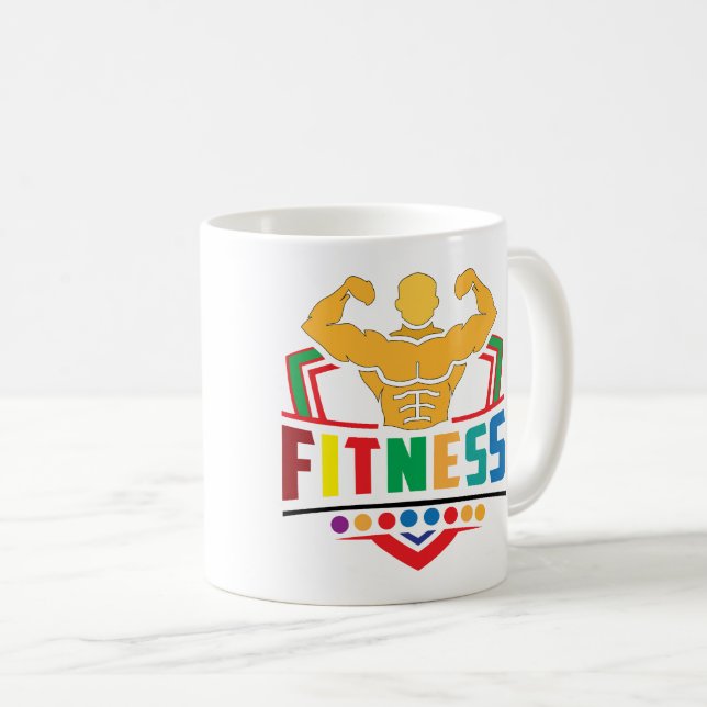 Fitness Lifestyle – Train Hard Stay Strong Coffee Mug (Front Right)