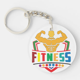 Fitness Lifestyle – Train Hard Stay Strong Keychain