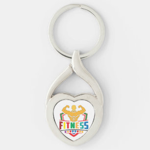 Fitness Lifestyle – Train Hard Stay Strong Keychain