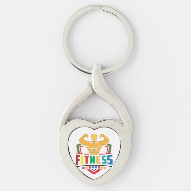 Fitness Lifestyle – Train Hard Stay Strong Keychain (Front)