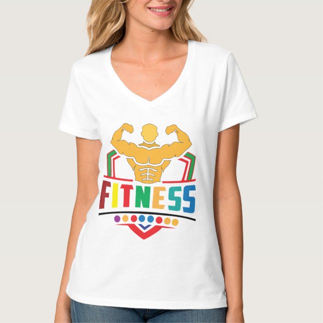 Fitness Lifestyle – Train Hard Stay Strong T-Shirt (Front)