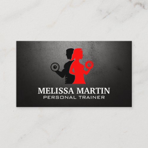 Fitness Logo  Training Sessions Business Card