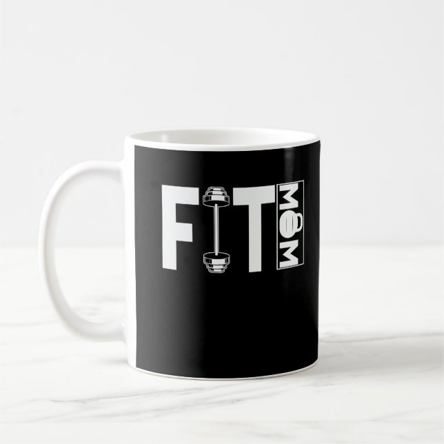 Fitness Mama Gym Weightlifting Mom Coffee Mug (Left)
