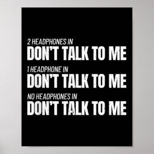 Fitness Meme - Don't Talk To Me At The Gym - Funny Poster