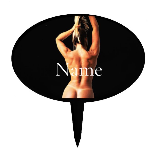 Fitness Model Tanlines Thunder_Cove  Cake Topper (Front)