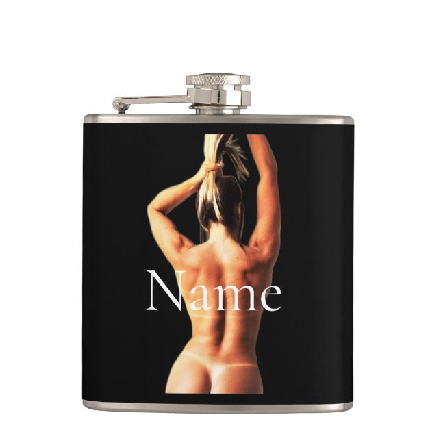 Fitness Model Tanlines Thunder_Cove  Flask (Front)