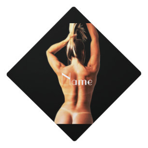 Fitness Model Tanlines Thunder_Cove Graduation Cap Topper