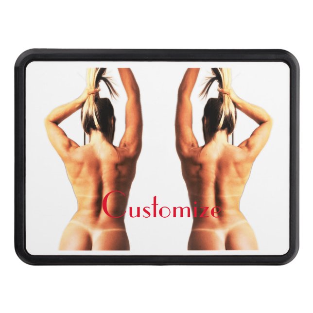 Fitness Model Tanlines Thunder_Cove  Hitch Cover (Front)