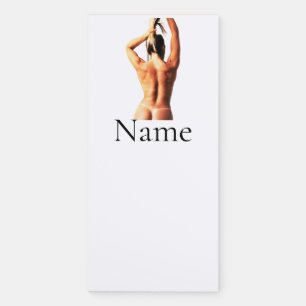 Fitness Model Tanlines Thunder_Cove Magnetic Notepad