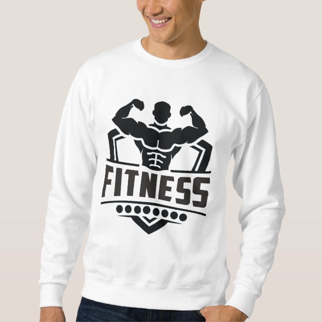 Fitness Motivation Graphic | Strong & Active Life Sweatshirt (Front)