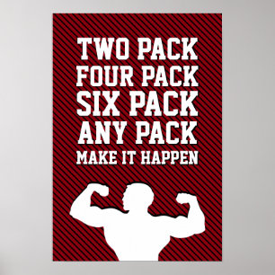 Fitness Motivation Quote New Modern Typography Poster