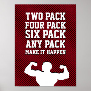 Fitness Motivation Quote New Modern Typography Poster