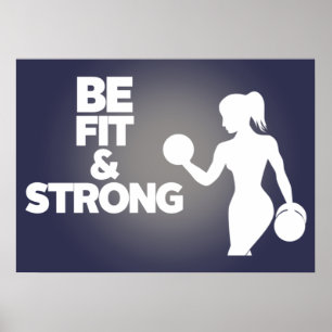 Fitness motivation quote poster