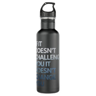 Fitness Motivation Shirt Inspirational Quote Fitne Stainless Steel Water Bottle