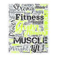 Fitness Motivation Typography Design