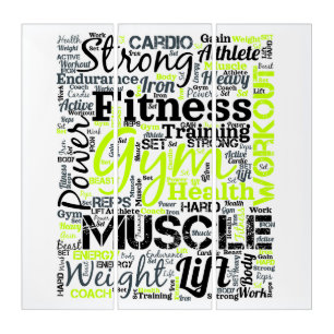 Fitness Motivation Typography Design Triptych
