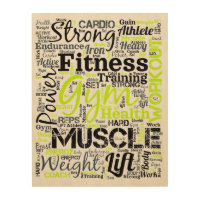 Fitness Motivation Typography Design