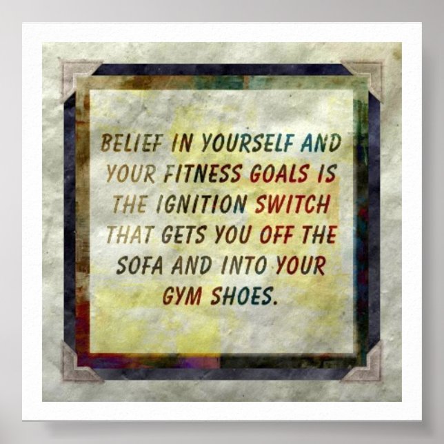 Fitness Motivational Poster (Front)