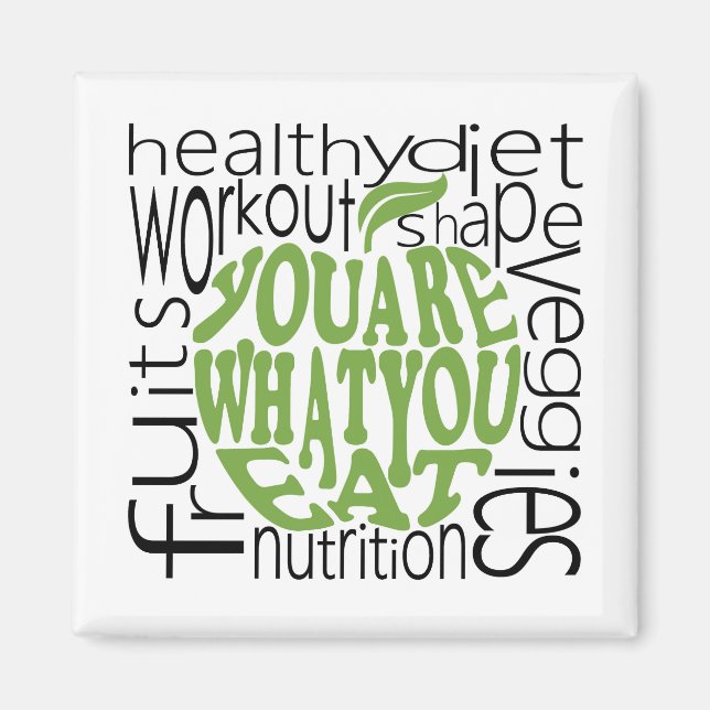 Fitness motivational poster magnet (Front)