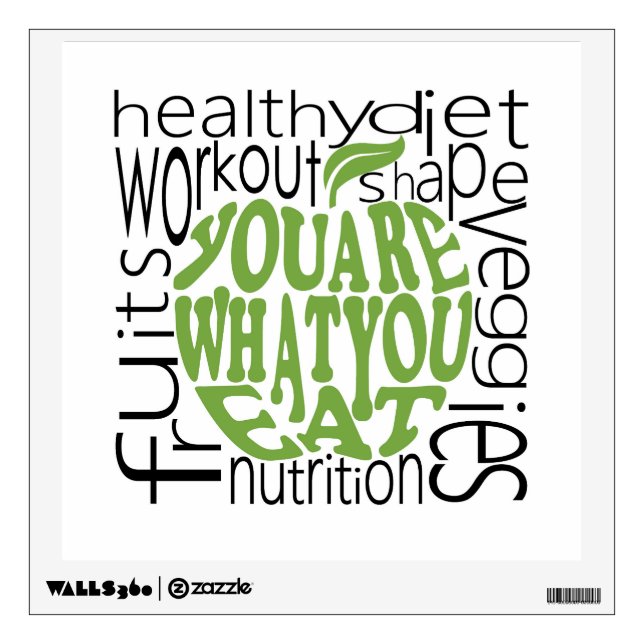 Fitness motivational poster wall decal (Front)