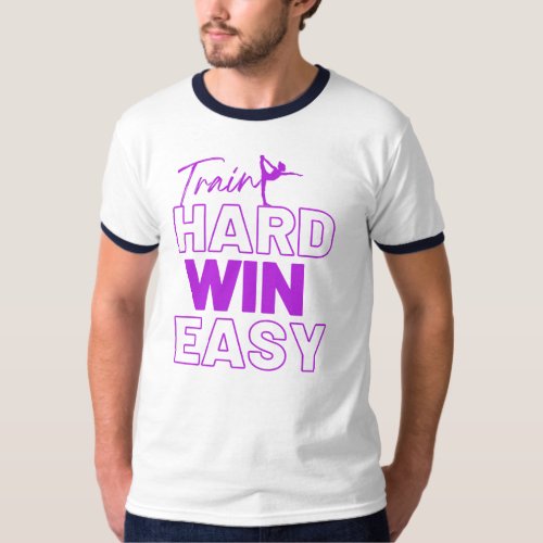 Fitness Motivational quotation T_Shirt  Train Har