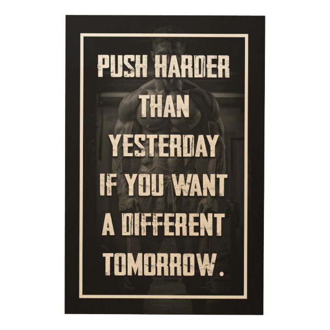 Fitness Motivational quote poster design (Front)