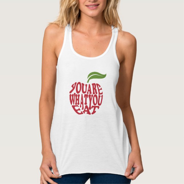 Fitness motivational quote tank top (Front)