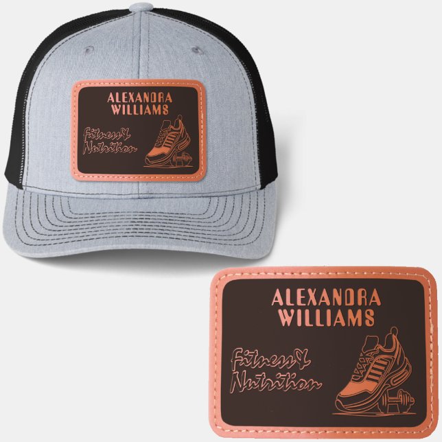 Fitness & Nutrition - Sneaker Logo Leather Patch Hat (Creator Uploaded)