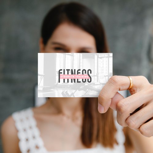 Fitness Personal Health  Gym Owner Trainer Appointment Card