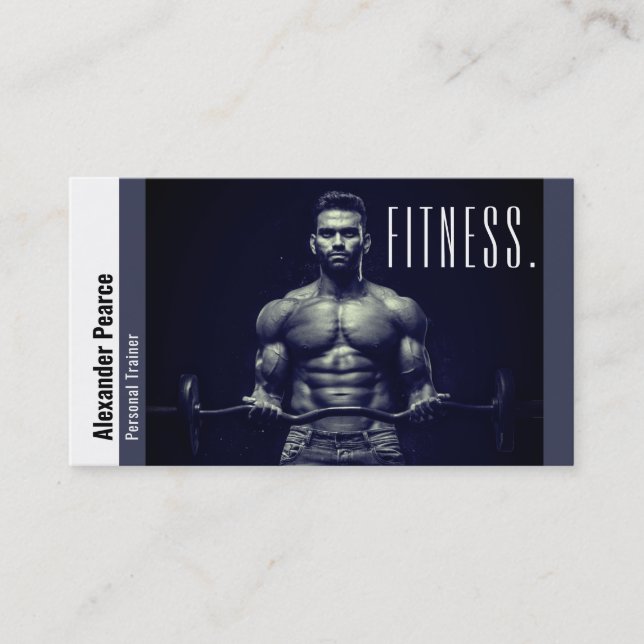 Fitness Personal Trainer | Active Sports Business Card (Front)