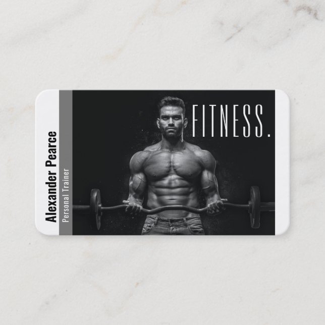 Fitness Personal Trainer | Active Sports Business Card (Front)