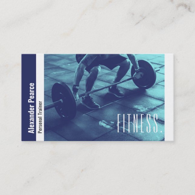Fitness Personal Trainer | Active Sports Business Card (Front)
