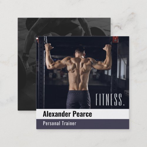 Fitness Personal Trainer  Active Sports Square Business Card