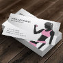 Fitness Personal Trainer Beauty Girl Modern Business Card