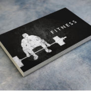 Fitness Personal Trainer Bodybuilder Workout Dark Business Card at Zazzle