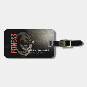 Fitness Personal Trainer Bodybuilding Modern Sharp Luggage Tag