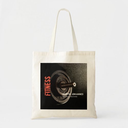 Fitness Personal Trainer Bodybuilding Modern Sharp Tote Bag
