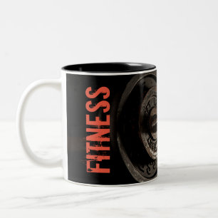 Fitness Personal Trainer Bodybuilding Modern Sharp Two-Tone Coffee Mug