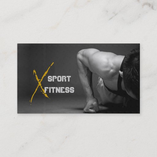 Customizable Fitness,  Personal Trainer, Business Card