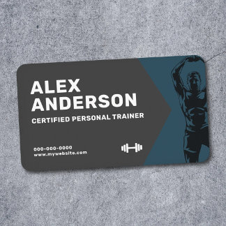 Fitness Personal Trainer  Business Card