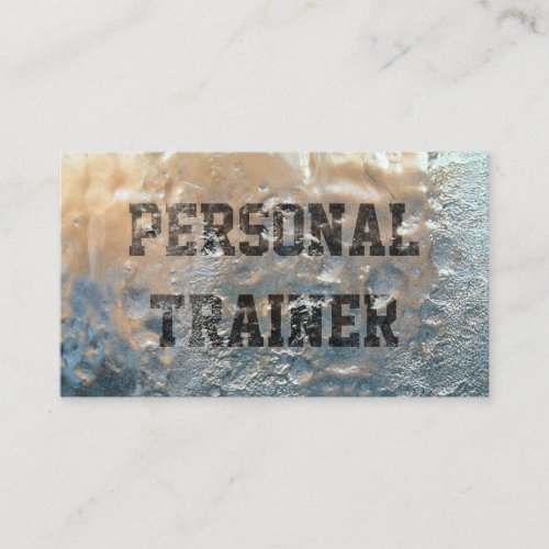 Fitness Personal Trainer Cool Forsted Business Card