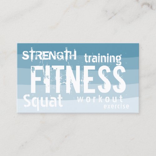 Fitness Personal Trainer Dusty Blue Stripe Loyalty