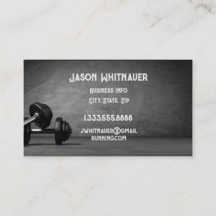Fitness Personal Trainer, Fitness Instructor  Business Card