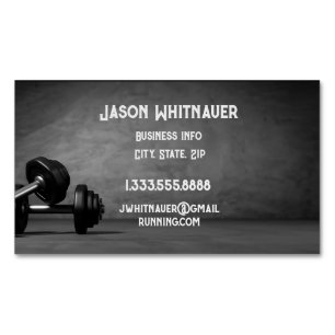 Fitness Personal Trainer, Fitness Instructor   Business Card Magnet