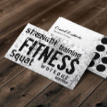 Fitness Personal Trainer Grunge Loyalty Punch<br><div class="desc">Fitness Training Cool Grunge Grunge Loyalty Punch Card.</div>