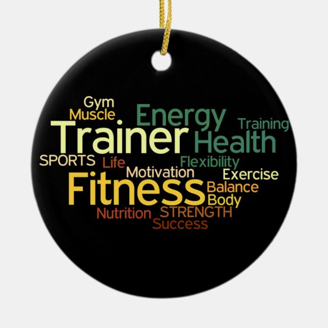 Fitness/Personal Trainer Ornament (Front)