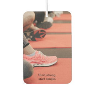 Fitness Photo - Start Strong, Start Simple Air Freshener