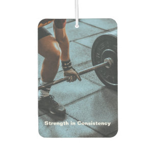 Fitness Photo - Strength in Consistency Air Freshener