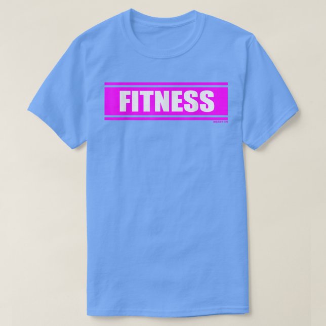 Fitness Pink Gym Fitness Workout Gym Saying Motiva T-Shirt (Design Front)